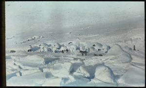 Image of Eskimo [Inuit] Village, Snow Igdlus